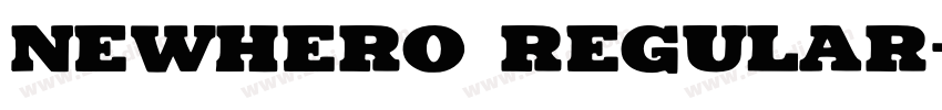 newhero regular字体转换